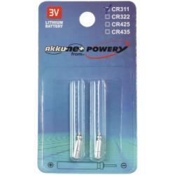 baterie, Stiftbatterie CR311 pro Angelposen, Bissanzeiger Lithium 2ks balení