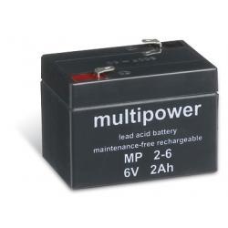 Powery olověná baterie multipower MP2-6