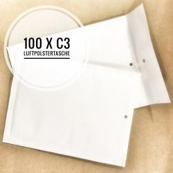 100 x Luftpolstertaschen Versandtaschen Umschläge Größe C/3 C3 - bílá originál