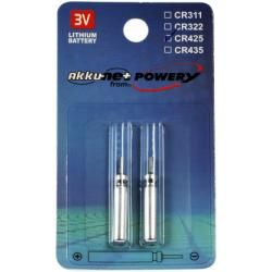 baterie, Stiftbatterie CR425 pro elektrické plováky, rybaření, indikátory Lithium 2ks balení