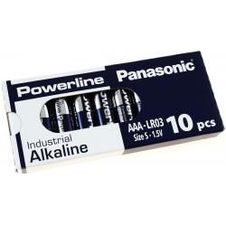 Panasonic Powerline Industrial alkalická AAA LR03AD LR03 1,5V 10ks balení originál