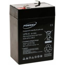 Powery náhradní baterie pro Peg Perego Polaris Sportsman 400 6V 6Ah (nahrazuje také 4Ah, 4,5Ah) orig