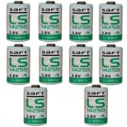 10x Lithium baterie Saft LS14250 1/2AA 3,6Volt originál