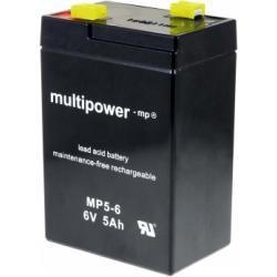 Powery Baterie MP5-6 kompatibilní s FIAMM FG10451 - 5Ah Lead-Acid 6V - neoriginální