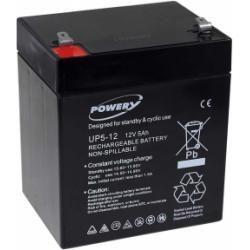 Powery Baterie UP5-12 kompatibilní s FIAMM FG20451 12V 5Ah - Lead-Acid - originální