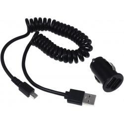Powery Auto nabíječka 12-24V 2 x USB vč. kabelu pro Huawei Mate 8 / 9