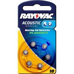 baterie do naslouchadel 10A 6ks v balení - Rayovac Acoustic Special