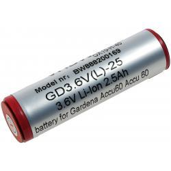 baterie pro Gardena nůžky na trávu 8800 / Typ Accu60 Li-Ion