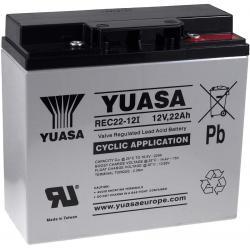 YUASA Baterie golfové vozíky invalidní vozíky obytné vozy elektroskútry 12V 22Ah hluboký cyklus - YUAS Lead-Acid - originální