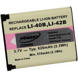 Powery Baterie Olympus D-720 620mAh Li-Ion 3,7V - neoriginální