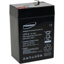 baterie pro Peg Perego Feber Injusa Smoby Diamec dětská vozítka 6V 5Ah (nahrazuje 4Ah 4,5Ah) - Power