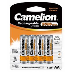 Nabíjecí AA tužkové baterie HR6 2500mAh 4ks v balení - Camelion originál