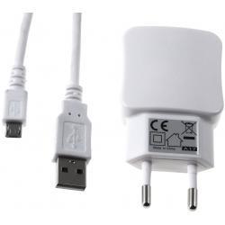 Powery Nabíjecí adaptér s 2x USB 2,1A vč. 2.0 High-Speed USB Kabel s Micro-USB
