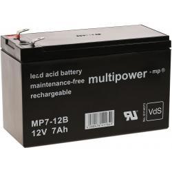 Powery Olověná baterie MP7-12B VdS / FG20722 12V 7Ah (nahrazuje 7,2Ah) - Multipower Lead-Acid - neoriginální