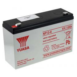 YUASA Olověná baterie NP12-6 Vds - 12Ah Lead-Acid 6V - originální