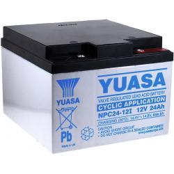 YUASA Olověná baterie NPC24-12I cyklický provoz - 24Ah Lead-Acid 12V - originální