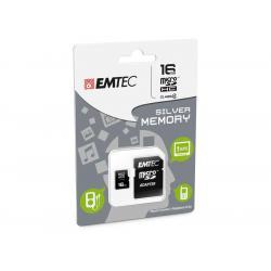 Paměťová karta EMTEC microSDHC 16GB blistr Class 4