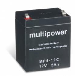Powery olověná baterie multipower MP5-12C cyklický provoz