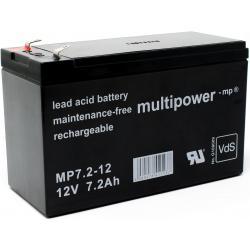 Powery Olověná baterie (multipower) MP7,2-12 Vds nahrazuje Panasonic LC-R127R2PG 7,2Ah Lead-Acid 12V - neoriginální