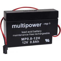 Powery Olověná baterie multipower pro solární rolety 800mAh Lead-Acid 12V - neoriginální