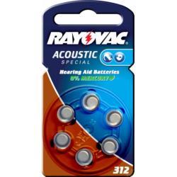 Rayovac Acoustic Special baterie pro naslouchátko Typ 312 6ks balení originál