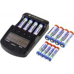 shopronic nabíječka pro NiMH/NiMH AA-AAA baterie vč.4x AA 2700mAh + 8x AAA 930mAh Panasonic aku