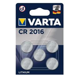 VARTA litiový knoflíkový článek, baterie CR 2016, IEC CR2016, nahrazuje také DL2016, 3V 5ks balení o