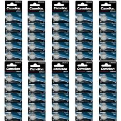 50x litiový knoflíkový článek, baterie Camelion CR2032 z.B. pro hodinky 10x 5ks balení originál