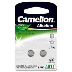 alkalická knoflíková baterie AG11 2ks v balení - Camelion