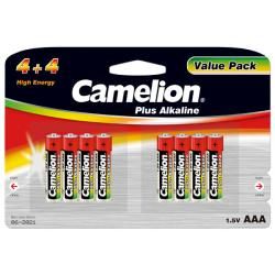 alkalická mikrotužková baterie AAA 8ks v balení - Camelion
