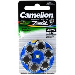 baterie do naslouchadel AC675 6ks v balení - Camelion