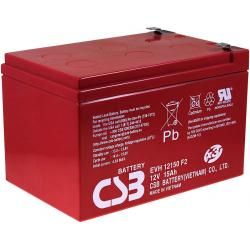 CSB olověná baterie EVH12150 12V 15Ah hluboký cyklus originál