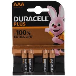 Duracell baterie alkalická Micro AAA LR03 1.5V Plus Extra Life Retail 4ks balení originál
