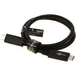 goobay USB C auf USB C PD schnelles Lade-, Synchronisationskabel 0,5m 5A originál