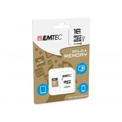Paměťová karta EMTEC microSDHC 16GB blistr Gold+ Class 10 UHS-I