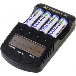 shopronic nabíječka pro NiMH/NiMH AA-AAA baterie vč.4x AA 2700mAh Panasonic aku
