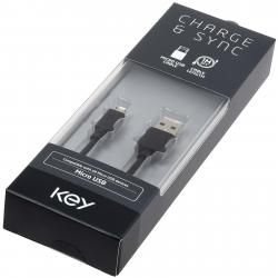 USB A auf USB Micro Datenkabel kabel kompatibilní s Key HKU908  1m schwarz
