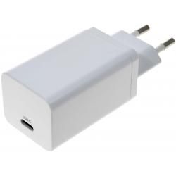 USB C Power Delivery PPS-nabíječka / Adapter 65W GaN bílá